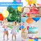 Aoriher Colorful Plastic Balloon Weights Balloon Shaped Weights for Party Celebration Decoration Supplies, White Purple Red Green Yellow Blue Pink (36 Pcs)